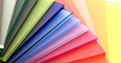Kunststoffplatten aus farbigen Acrylglas - große Farbauswahl